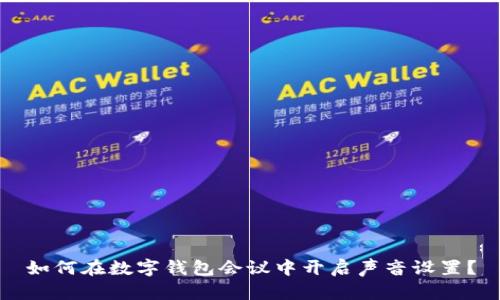 如何在数字钱包会议中开启声音设置？