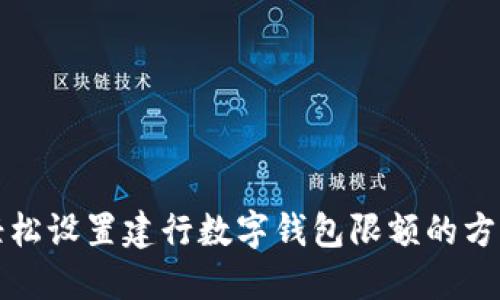 轻松设置建行数字钱包限额的方法