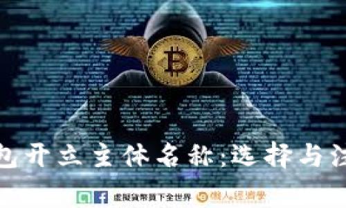 数字钱包开立主体名称：选择与注意事项