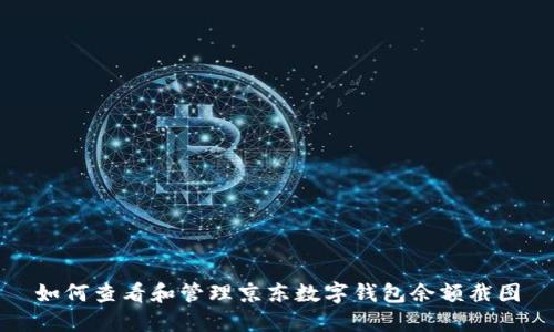 如何查看和管理京东数字钱包余额截图