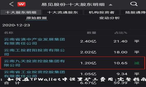 : 如何在TPWallet中设置矿工费用：完整指南